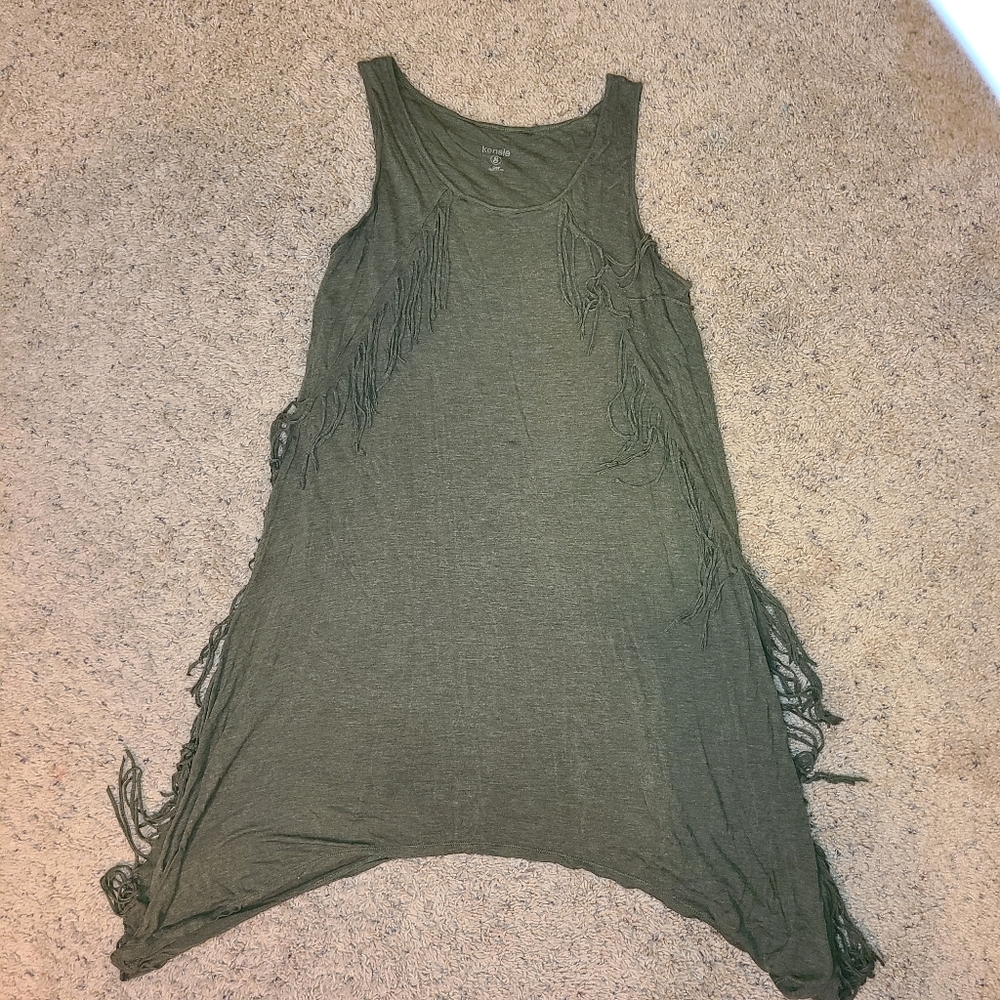 Fringe Accented Dress